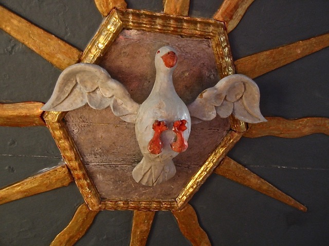 Kanzel Taube Kirche Wellen